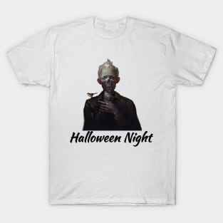 Happy Halloween night horror t-shirt design T-Shirt